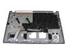 7534914000001 original Acer keyboard incl. topcase DE (german) grey/grey with backlight