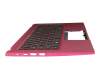7567650700014 original Acer keyboard incl. topcase DE (german) black/red with backlight