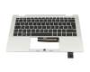 7H2370 original HP keyboard incl. topcase DE (german) black/silver with backlight
