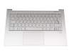 8000074 original Lenovo keyboard incl. topcase DE (german) silver/silver with backlight