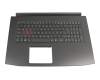82304FE9K201 original Acer keyboard incl. topcase DE (german) black/black with backlight (GeForce 1060)