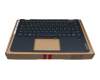 8S5CB1B22387KSSV original Lenovo keyboard incl. topcase DE (german) blue/blue with backlight (Abyss Blue)