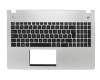 90NB03Z1-R31FR0 original Asus keyboard incl. topcase FR (french) black/silver with backlight
