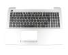 90NB0D22-R31GE0 original Asus keyboard incl. topcase DE (german) silver/silver