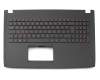 90NB0DR5-R31GE0 original Asus keyboard incl. topcase DE (german) black/black with backlight