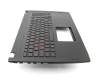 90NB0DR5-R31GE0 original Asus keyboard incl. topcase DE (german) black/black with backlight