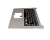 90NB0FM1-R30100 original Asus keyboard incl. topcase DE (german) black/silver with backlight