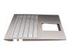 90NB0LL5-R31GE0 original Asus keyboard incl. topcase DE (german) silver/rosé with backlight
