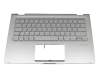 90NB0MK1-R31GE1 original Asus keyboard incl. topcase DE (german) silver/silver with backlight