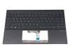 90NB0RT1-R31GE0 original Asus keyboard incl. topcase DE (german) black/black with backlight