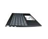90NB0TJ1-R30GE1 original Asus keyboard incl. topcase DE (german) grey/grey with backlight