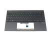 90NB0TJ1-R30PO1 original Asus keyboard incl. topcase PO (portuguese) anthracite/grey with backlight