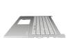 90NB0ZR1-R31GE0 original Asus keyboard incl. topcase DE (german) white/silver with backlight
