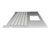 90NB0ZR1-R31GE0 original Asus keyboard incl. topcase DE (german) white/silver with backlight