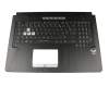 90NR02A2-R31FR0 original Asus keyboard incl. topcase FR (french) black/black with backlight