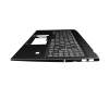 957-15921E-C06 original MSI keyboard incl. topcase DE (german) black/black with backlight