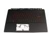 957-16W11E-C08 original MSI keyboard incl. topcase DE (german) black/black with backlight