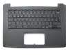 9Z.NBLSQ.10U original Darfon keyboard incl. topcase UK (english) black/black