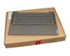 9Z.NDUBN.F0G original Lenovo keyboard incl. topcase DE (german) grey/grey with backlight