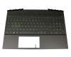 9Z.NEZBC.X0G original Darfon keyboard incl. topcase DE (german) black/black with backlight