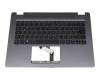 ACM16M26D0 original Acer keyboard incl. topcase DE (german) black/grey with backlight