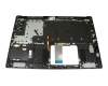 ACM16P66D0 original Acer keyboard incl. topcase DE (german) black/silver with backlight