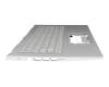 ACM16P7/6D0 original Acer keyboard incl. topcase DE (german) silver/silver with backlight