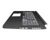 ACM20M1/6CH original Acer keyboard incl. topcase CH (swiss) black/white/black with backlight
