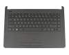 AE0P1G0042074700 original HP keyboard incl. topcase DE (german) black/black mesh