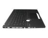 AEEXFG00010 original Quanta keyboard incl. topcase DE (german) black/black with backlight (ASUS Dial)