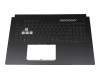 AENJKG00010 original Quanta keyboard incl. topcase DE (german) black/transparent/black with backlight