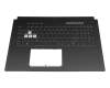 AENJKG00010 original Quanta keyboard incl. topcase DE (german) black/transparent/grey with backlight