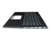AEUJ7G00010 original Quanta keyboard incl. topcase DE (german) anthracite/grey with backlight