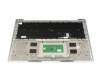 AEW74230379TIG24460098 original LG keyboard incl. topcase DE (german) black/silver with backlight