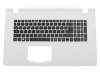 AEZAAG00110 original Acer keyboard incl. topcase DE (german) black/white