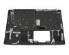 AEZAAR01210 original Acer keyboard incl. topcase US (english) black/black with backlight
