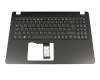AEZAUG00110 original Acer keyboard incl. topcase DE (german) black/black