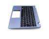 AEZHJG00120 original Quanta keyboard incl. topcase DE (german) black/blue