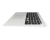 AFP76395305 original LG keyboard incl. topcase DE (german) black/silver with backlight
