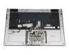 AM14U000200 original Lenovo keyboard incl. topcase DE (german) grey/silver with backlight