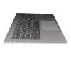 AM14U000200 original Lenovo keyboard incl. topcase DE (german) grey/silver with backlight