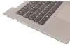 AM1JG000210 original Lenovo keyboard incl. topcase DE (german) black/silver with backlight silver edge