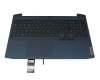 AM1JJM000500 original Lenovo keyboard incl. topcase DE (german) black/blue with backlight