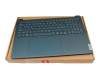 AM388000B10 original Lenovo keyboard incl. topcase ND (nordic) blue/blue with backlight