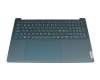 AM388000B10 original Lenovo keyboard incl. topcase ND (nordic) blue/blue with backlight