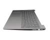 AP1E1000300 original Lenovo keyboard incl. topcase FR (french) grey/silver