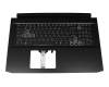 AP38H000220-HA25 original Acer keyboard incl. topcase UA (ukrainian) black/white/black with backlight