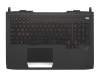 ASM14C36I0J442 original Asus keyboard incl. topcase IT (italian) black/black with backlight