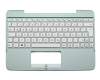 ASM15C16D0-9201 original Chicony keyboard incl. topcase DE (german) white/green