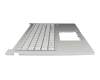 ASM22G86D0-5286 original Asus keyboard incl. topcase DE (german) grey/silver